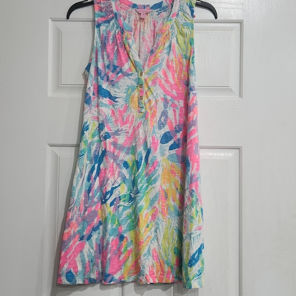 Lily Pulitzer Essie Sparkling Sands Tank Dress Size XS